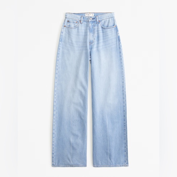 Abercrombie & Fitch Wide Leg High Rise Jeans Size 25/0L - Picture 2 of 5